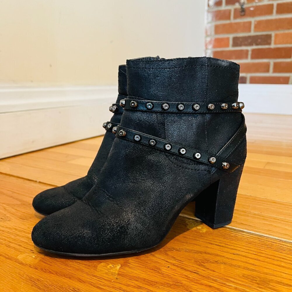 Simply Vera Vera Wang Moto Women's High Heel Ankle Boots Size 8.5 US - Picture 6 of 16